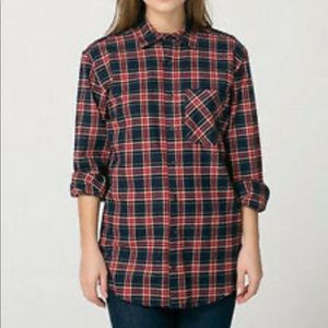 American Apparel Plaid Flannel Shirt